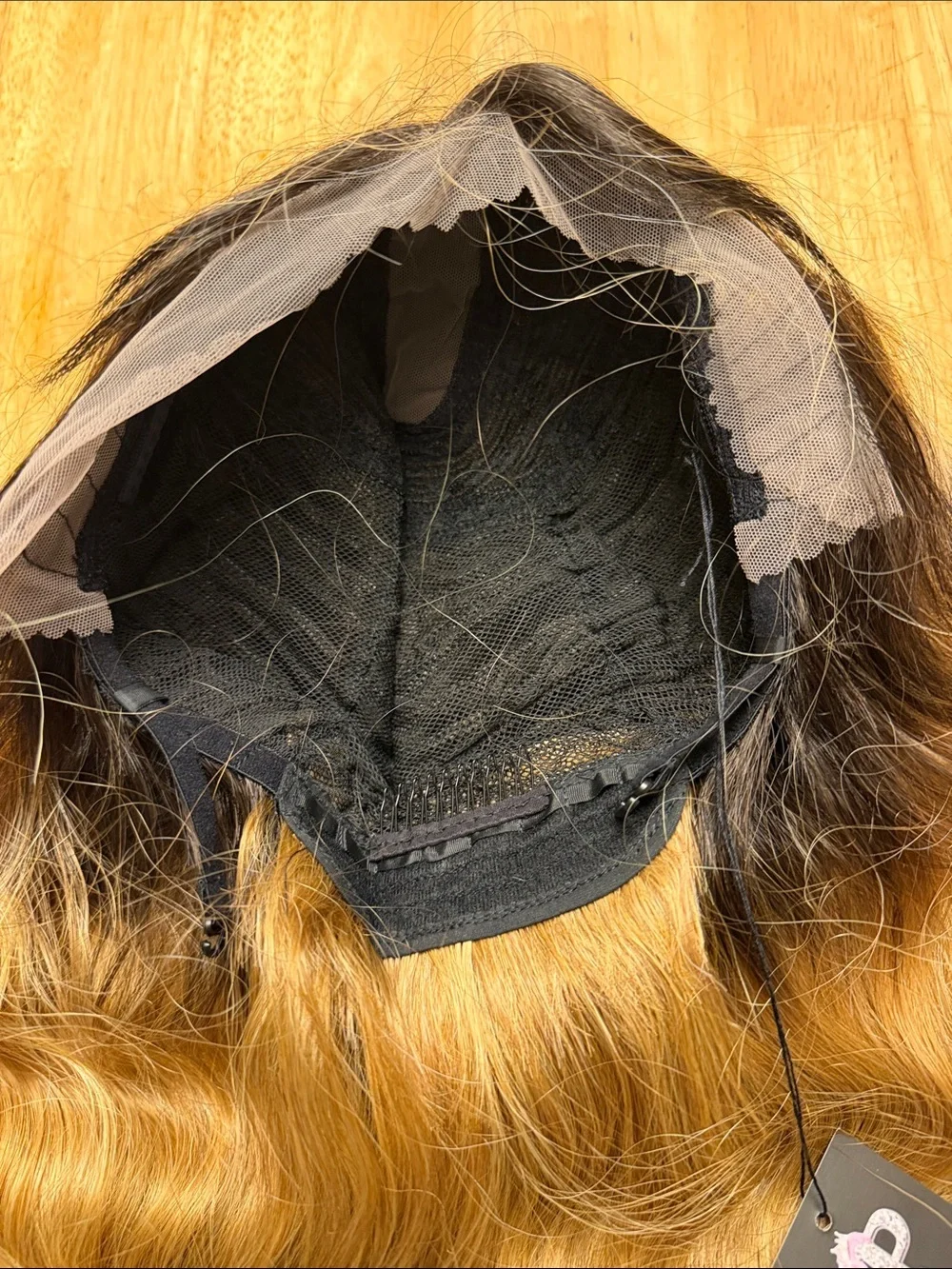 Long Wavy Blonde Wig - Synthetic hair